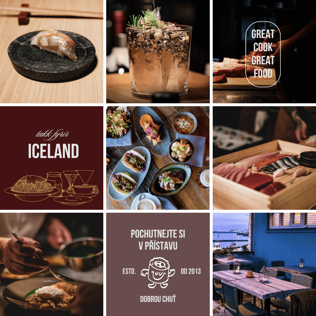 Restaurace v centru Reykjavíku na Islandu