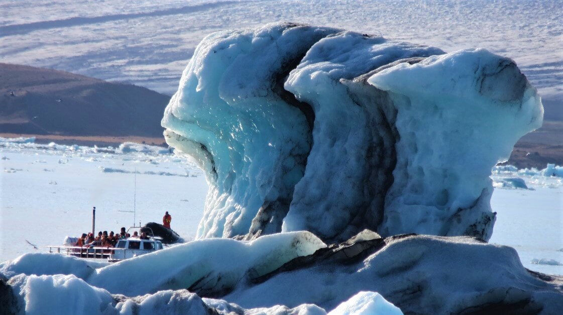 laguna Jokulsarlon na Islandu