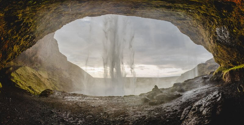 Vodopád Island - Seljalandsfoss