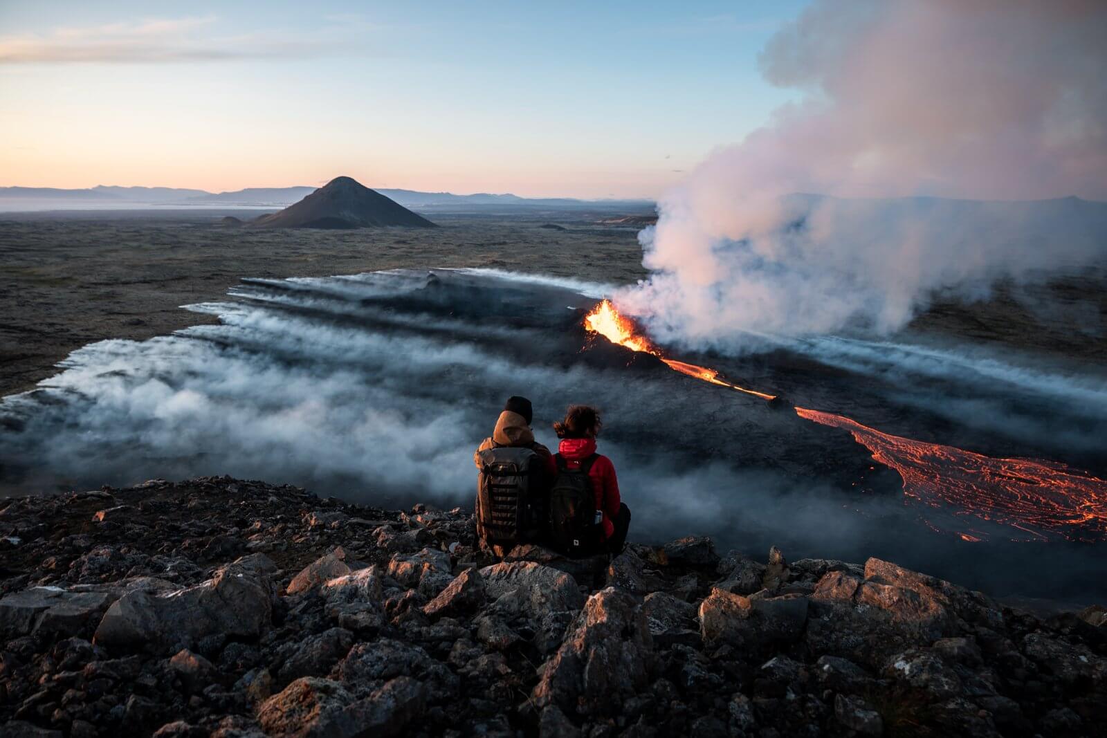 erupce sopky Island 2023